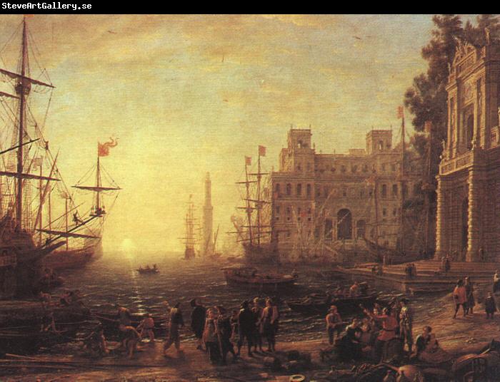 Claude Lorrain Port with Villa Medici